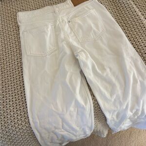 H&M White Straight Leg Pants